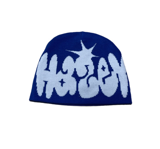 Royal Blue Starburst Beanie